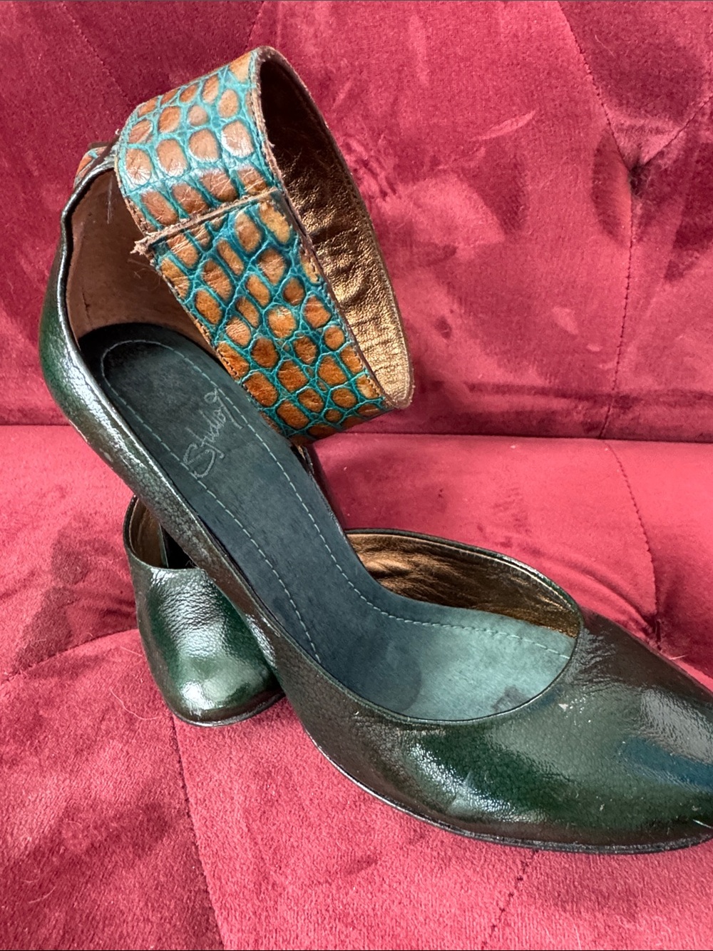 Green & Blue Heels - Picture 2 of 6